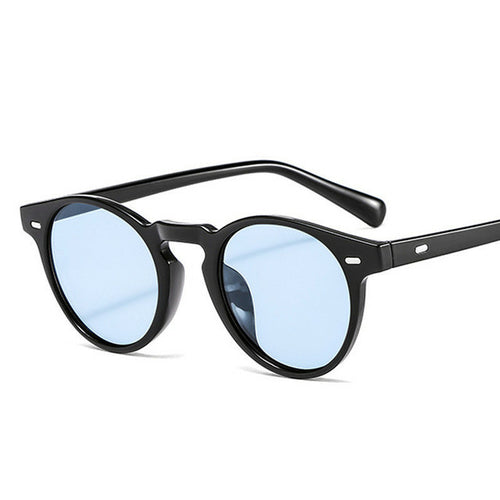 Luxury Brand Designer Sunglasses Men 2021 Vintage Red Blue Round Sun