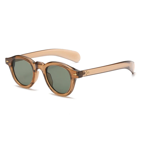 Fashion Oval Leopard Print Sun Glasses Vintage Rice Nail Glasses INS