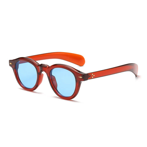 Fashion Oval Leopard Print Sun Glasses Vintage Rice Nail Glasses INS